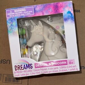 Rainbow Dreams Design-A-Unicorn Paintable Kit - White Unicorn
